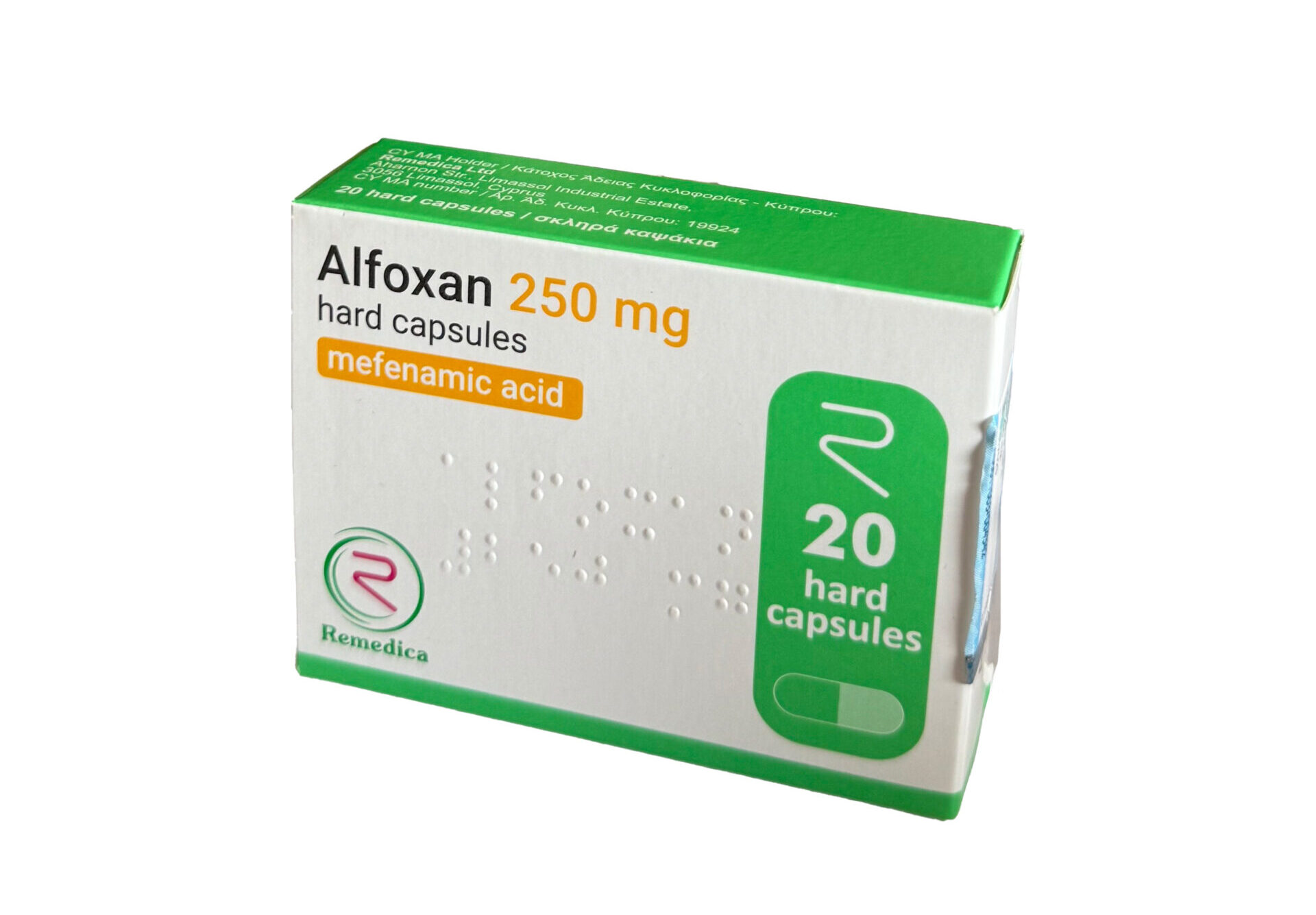 ALFOXAN CAPS 20 x 250 mg