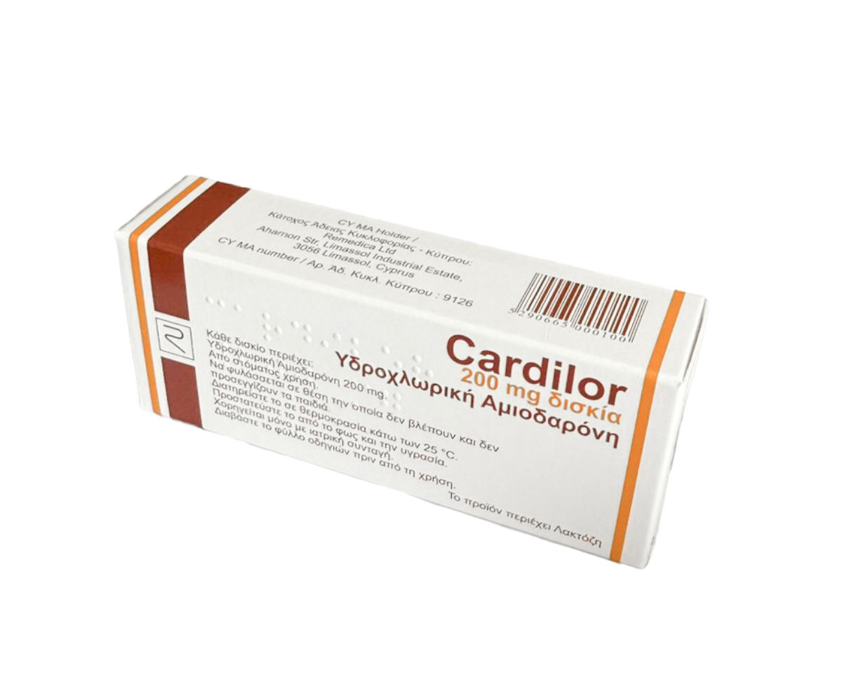 CARDILOR (AMIODARONE) TBL 30 x 200 mg