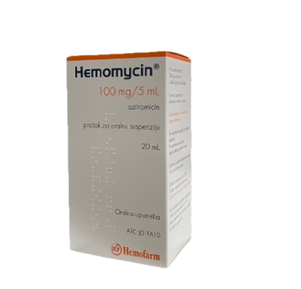 HEMOMYCIN100mg/5ml sirup 20 ml