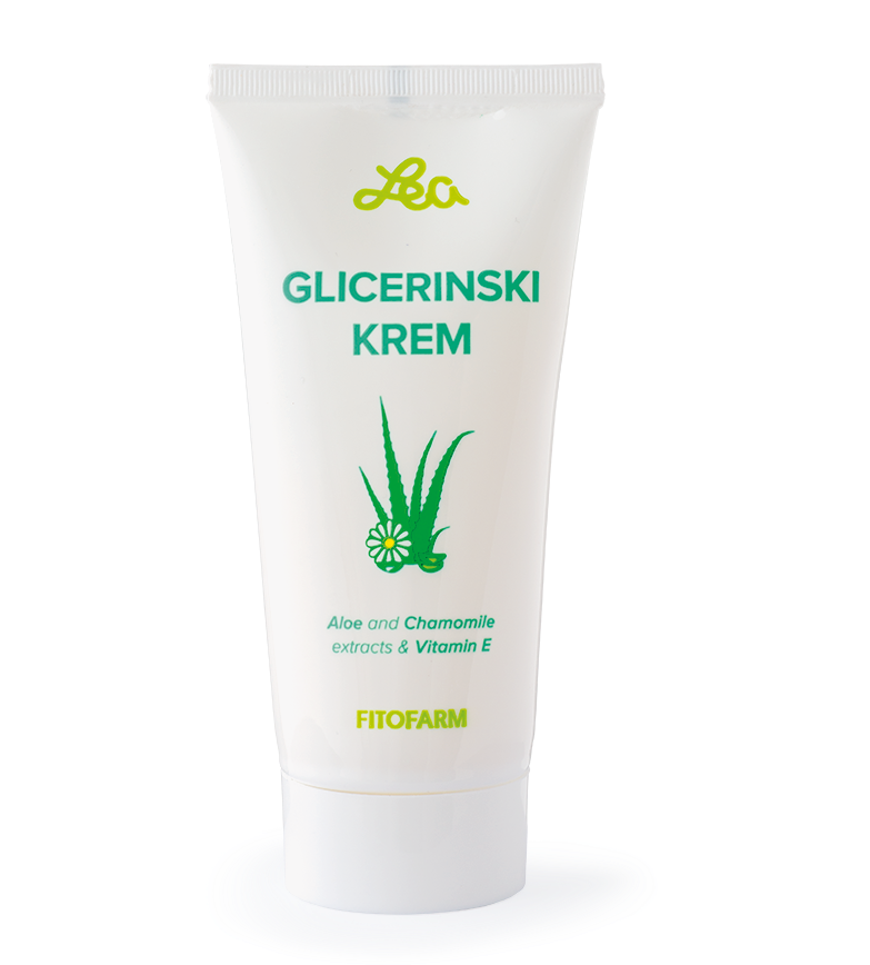 LEA GLYCERIN with Aloe Vera, Chamomile ext and Vitamin E ,CREAM 75 ml